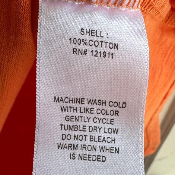 LNA Clothing Curved Hem Tank Orange - Picture 8 of 8